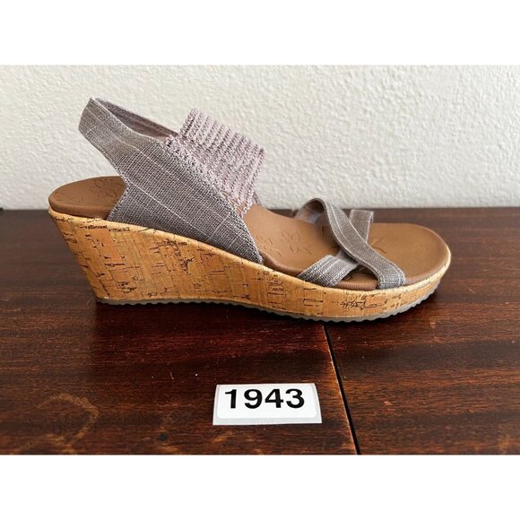 Skechers Shoes - Skechers Beverlee High Tea Sandals Women's US 7 Mauve Mesh  Slip On 31723 Vegan